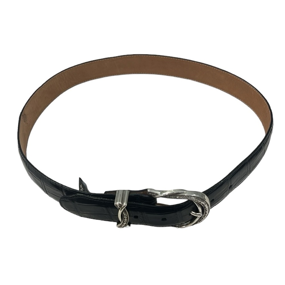 Brighton PARIS  Black Leather Belt